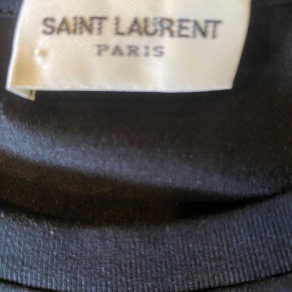 Saint Laurent Rive Gauche Logo T Shirt size XS - Picture 3 of 4